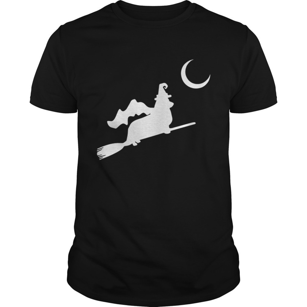 Corgi Witch Flying Silhouette Shirt